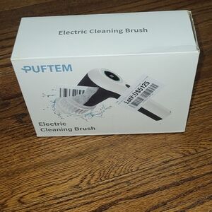 Electric Cleaning Brush - Black and White